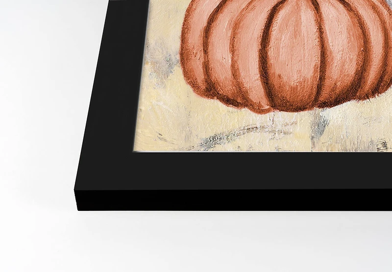 Pumpkin Paint Black Framed Print Wall Art