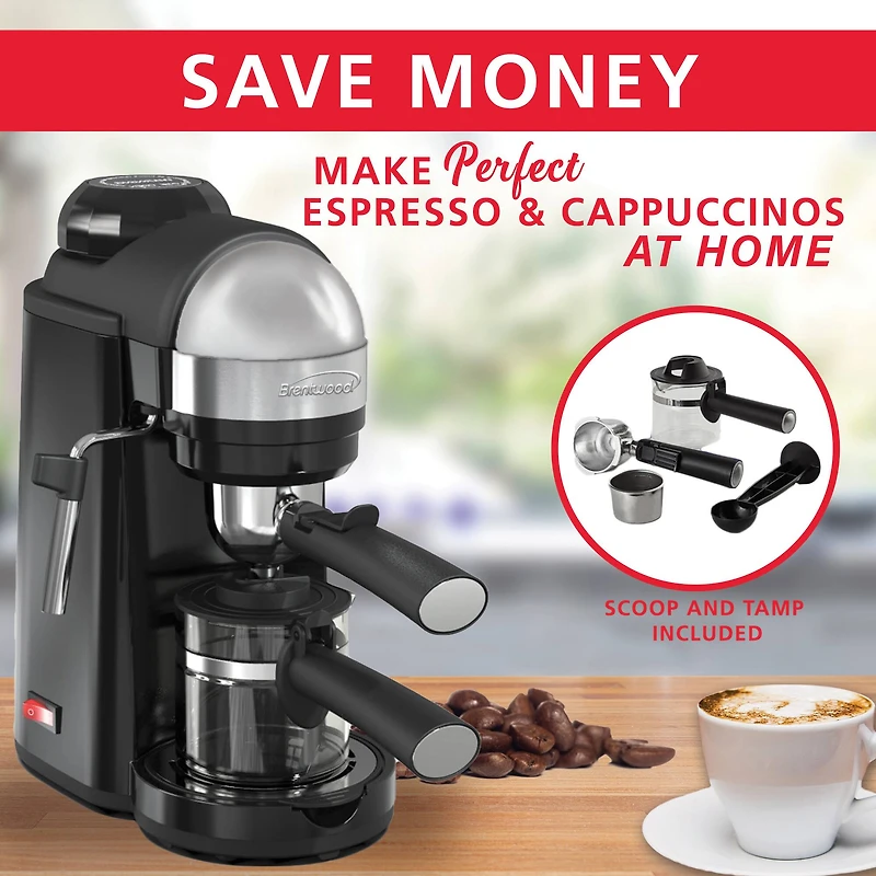 Brentwood 20oz. 800 Watt Espresso & Cappuccino Maker