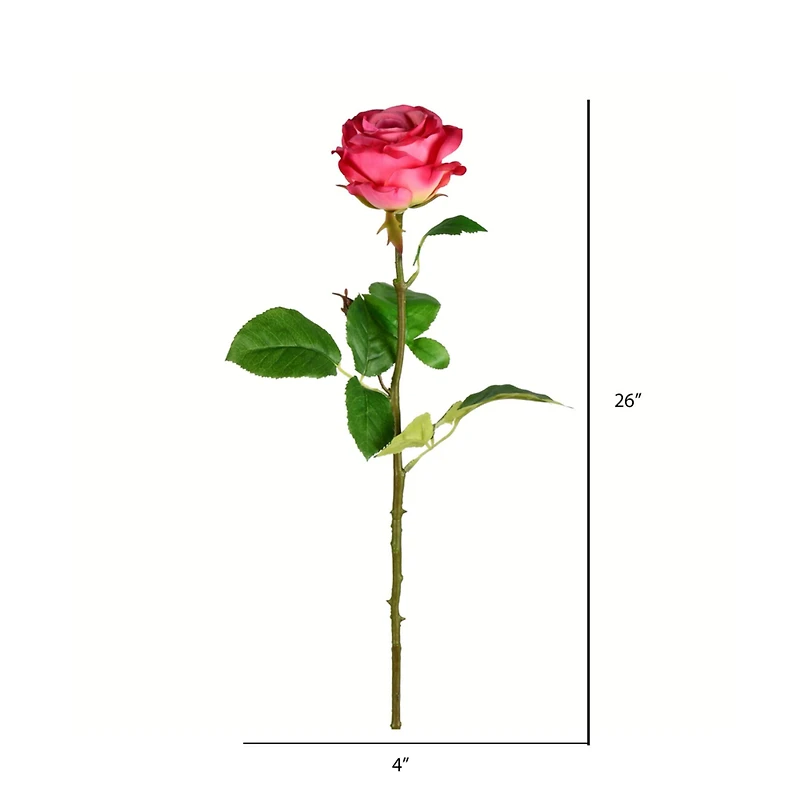 Deep Pink Rose Stem, 6ct.