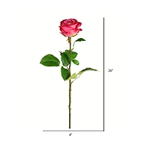Deep Pink Rose Stem, 6ct.