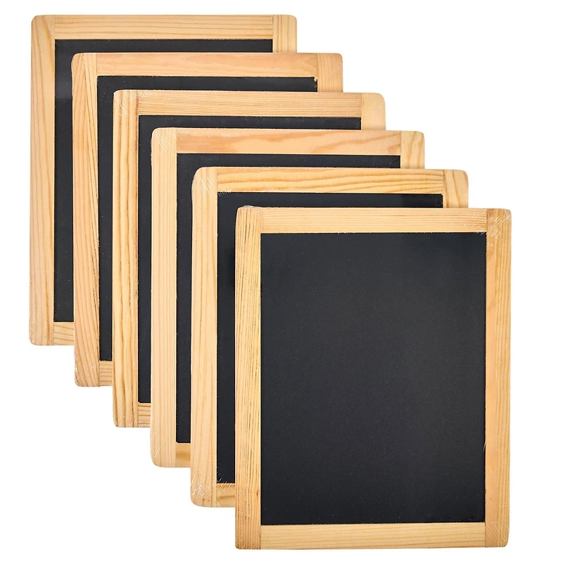 Plaid® 8.5" x 10.5" Wood Chalkboards, 6ct.