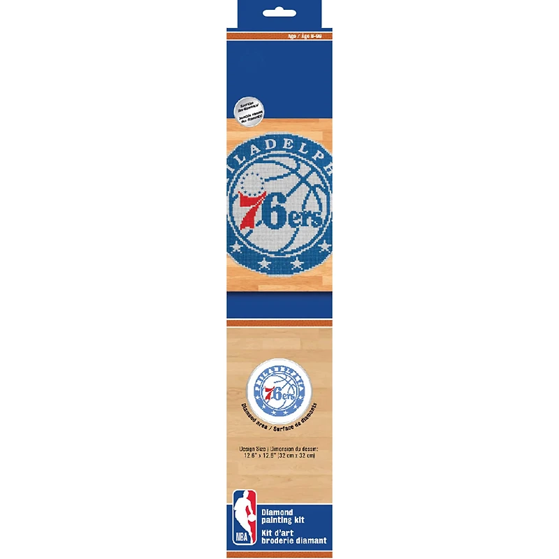 Camelot® Dots Intermediate NBA Philadelphia 76ers Diamond Painting Kit