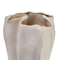 Hello Honey® 15" Natural Modern Organically Shaped Stoneware Vase