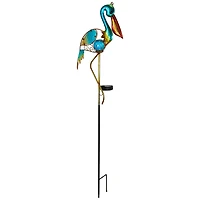 3ft. Solar Lighted Pelican Outdoor Garden Stake