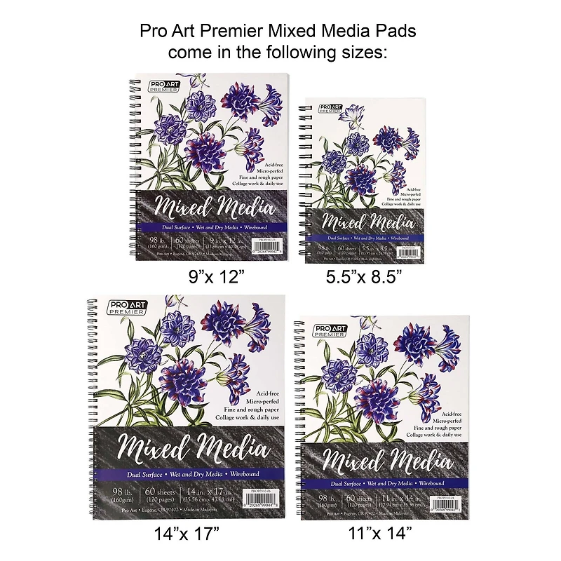 Pro Art® Premium Wire-Bound Mixed Media Pad