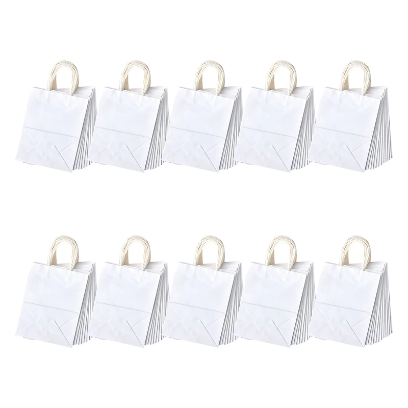 6 Packs: 13 ct. (78 total) Medium White Paper Gift Bags by Celebrate It™