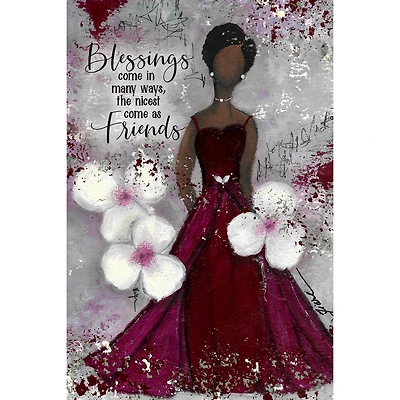 Blessings Come Whispers of the Heart Plaque with Easel