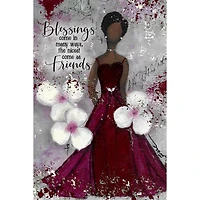 Blessings Come Whispers of the Heart Plaque with Easel