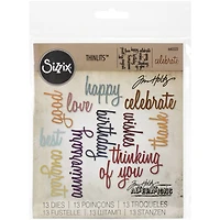 Sizzix® Thinlits™ Celebration Script Words Die Set by Tim Holtz®