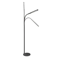 OttLite Black Natural Daylight LED Flexible Floor Lamp