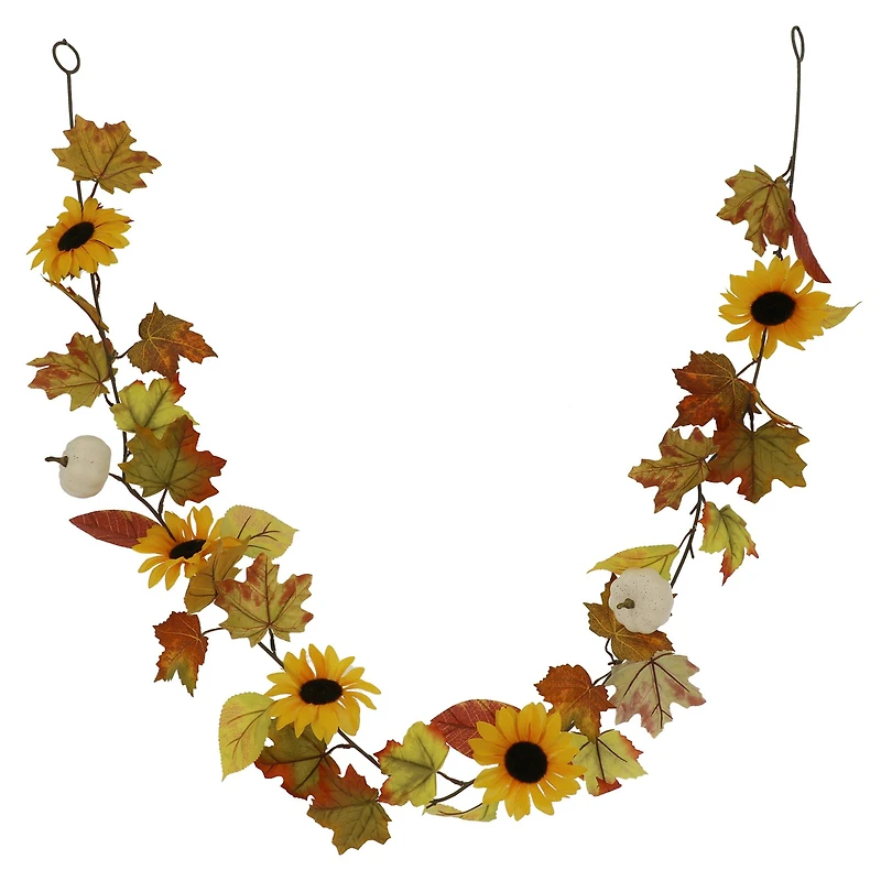 6ft. Sunflower & Pumpkin Garland by Ashland®