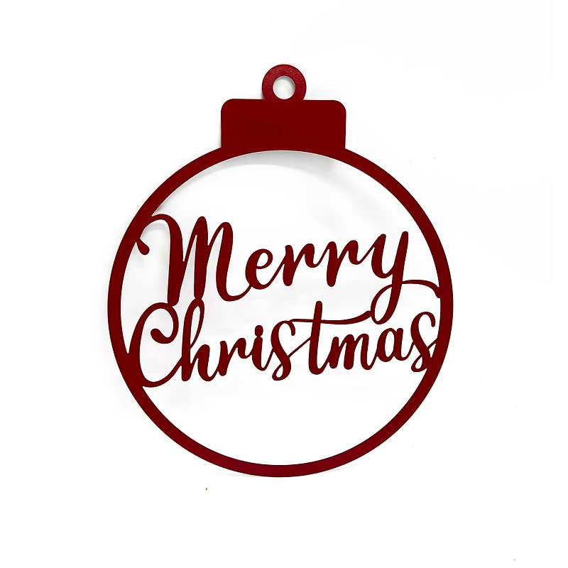 19" Red Merry Christmas Ornament Wall Sign by Ashland®