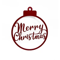 19" Red Merry Christmas Ornament Wall Sign by Ashland®