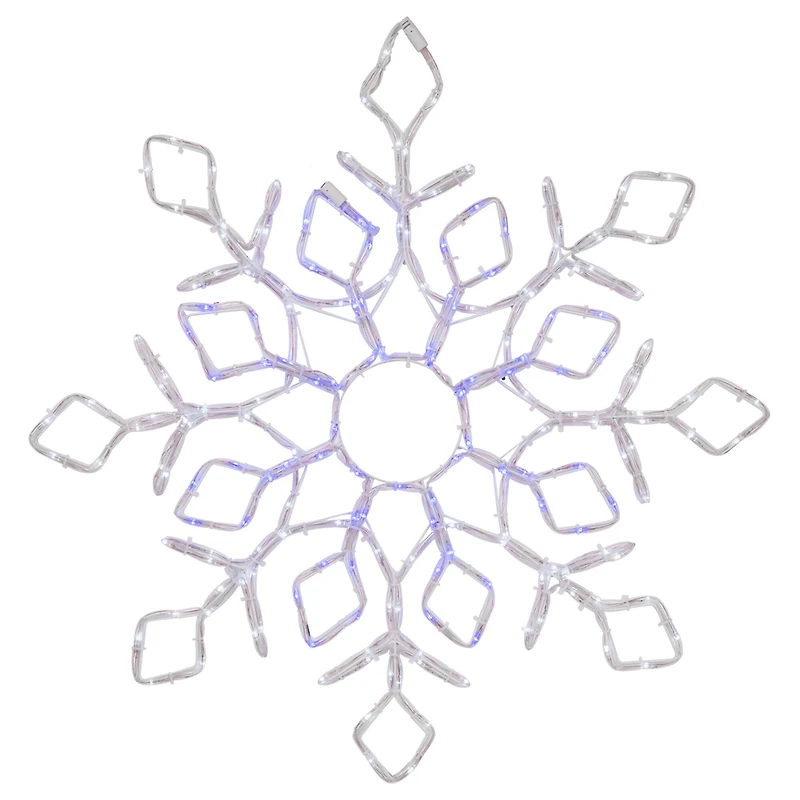 23" Lighted Snowflake Window Silhouette Christmas Decoration