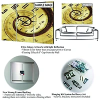 Designart My French Garden Traditional 3 Panel Wall Clock