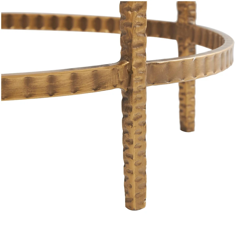 20" Gold Metal Accent Table