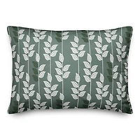 Geometric Leaf Throw Pillow