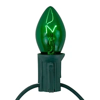 25ct. C7 Christmas String Lights with Green Wire