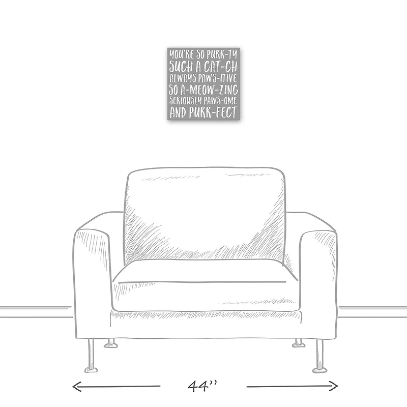 You're so Purr-fect Canvas Wall Art