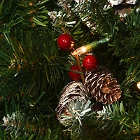 33" Pre-Lit Frosted Berry Urn Filler