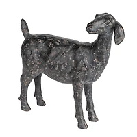 Hello Honey® 9.25" Black Standing Goat Accent Décor with Cast Iron Finish