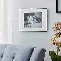 Basics Black Frame with Mat by Studio Décor