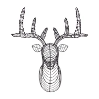 Black Iron Industrial Wall Decor, 24" x 21" x 9"