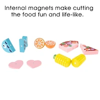Toy Time Wooden & Magnetic Pretend Play Food Set