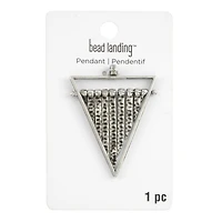 Rhodium Triangle Fringe Pendant by Bead Landing™