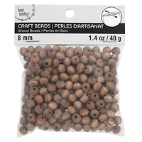 Dark Wooden Round Beads, 8mm by Bead Landing™