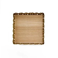 6" Brown Decorative Gingerbread House Tray by Ashland®