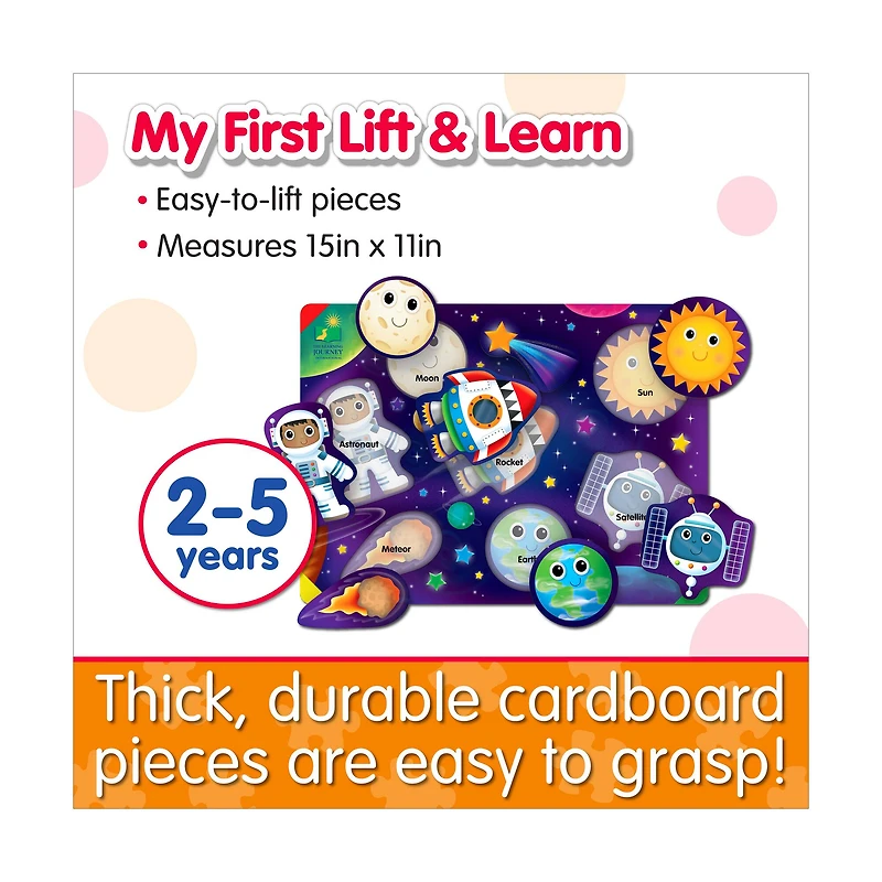 My First Lift & Learn Puzzle - Space: 8 Pcs