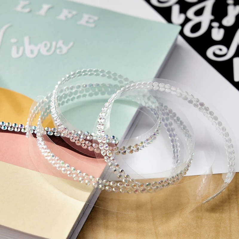 12 Pack: Bling on a Roll™ Iridescent Rhinestone Adhesives by Recollections™