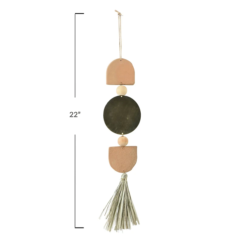 Hello Honey® Terracotta & Metal Wall Hanging