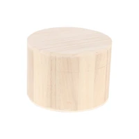 8 Pack: 4" Round Wood Box by Make Market®