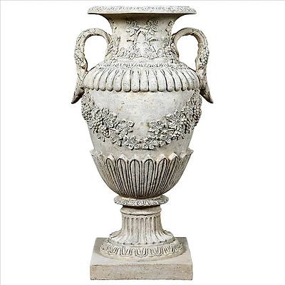 Design Toscano 37" Wine Harvest Oviform Architectural Garden Urn