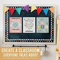 Hadley Designs 11" x 14" Boho Science Bulletin Board Classroom Décor Posters Set