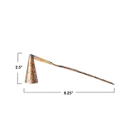 Hello Honey® 8.25" Gold Debossed Burnt Finish Copper Candle Snuffer