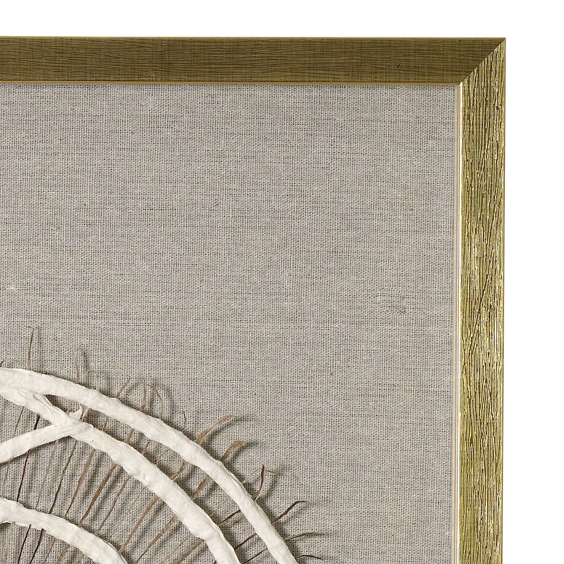 Boho Framed Paper Shadow Box Wall Art