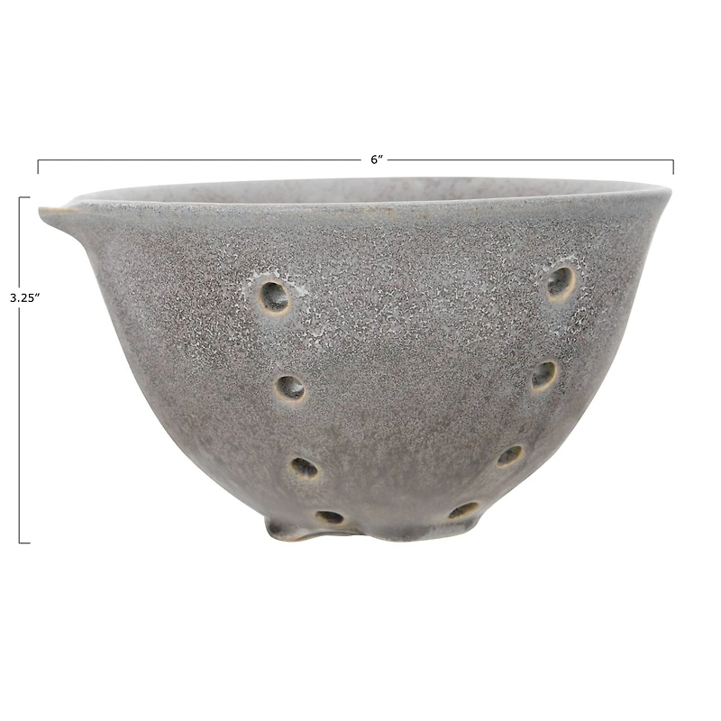 Hello Honey® Glazed Spouted Stoneware Berry Bowls Set, 2ct.