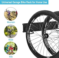 NEX™ 16.5" Black 6-Bicycle Storage Wall Rack