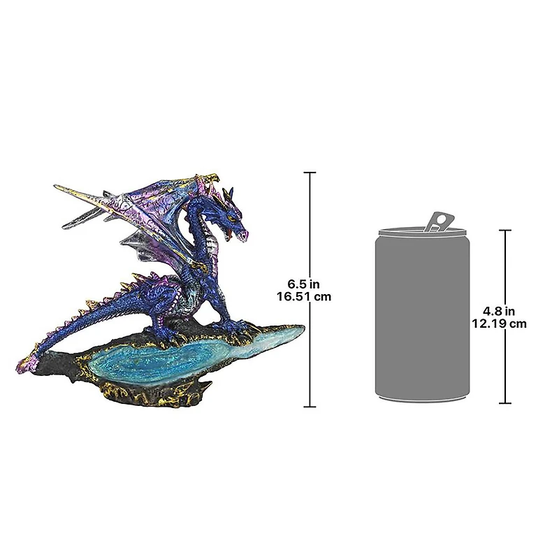 Design Toscano 6.5" Geode Guardian Gothic Dragon Statue