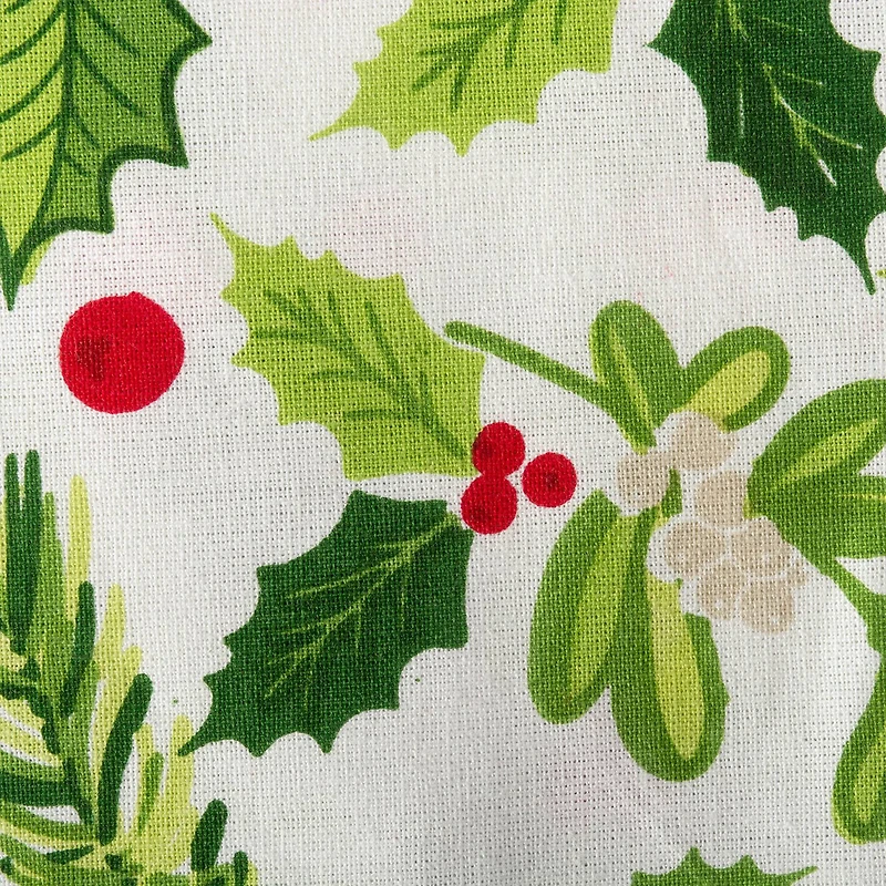 DII® Boughs Of Holly Print Napkin Set, 6ct.