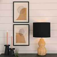 Hello Honey® Framed Handmade Paper Sun & Moon Wall Art Set