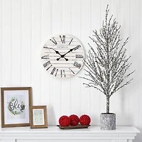 4ft. Unlit Snowed Twig Artificial Christmas Tree in Decorative Planter