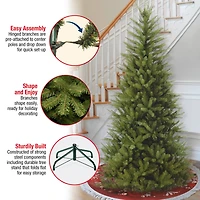 6.5 ft. Unlit Dunhill® Fir Slim Artificial Christmas Tree