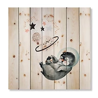Designart - Little Penguin With Stars and Planets I