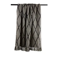 DII® Gray Tone Multi Diamond Throw