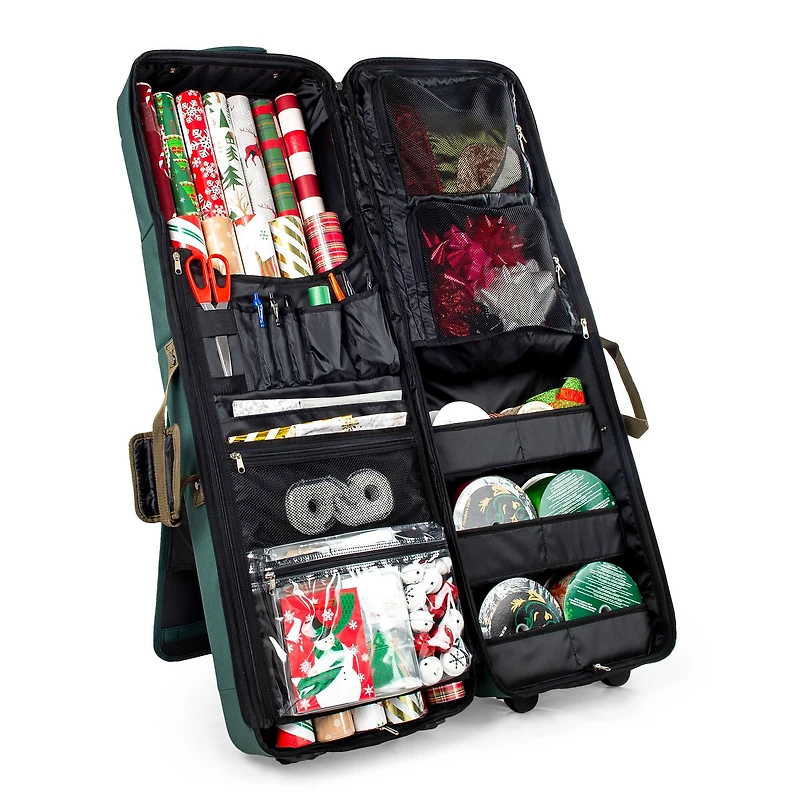 TreeKeeper Rolling Vertical Wrapping Paper Storage Container