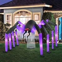 9ft. Inflatable Halloween Light Up Spider